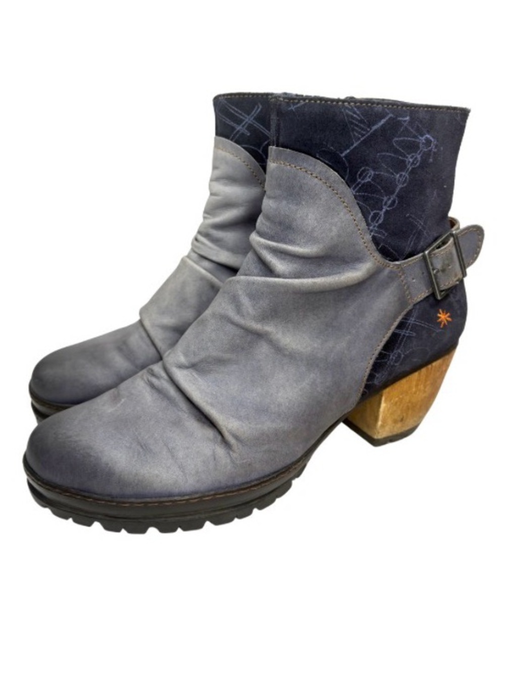 The ART Company Oslo Blue Leather Heeled Boots | 40